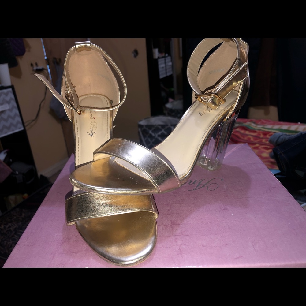 Gold heels
